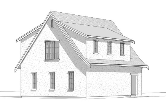 Exterior - Rear Elevation 2 for Farmhouse House Plan #1114-111 - 1 bed, 1 bath