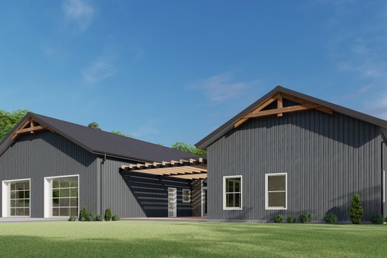 Exterior - Other Elevation 3 for Barndominium House Plan #1092-41 - 4 bed, 2.5 bath