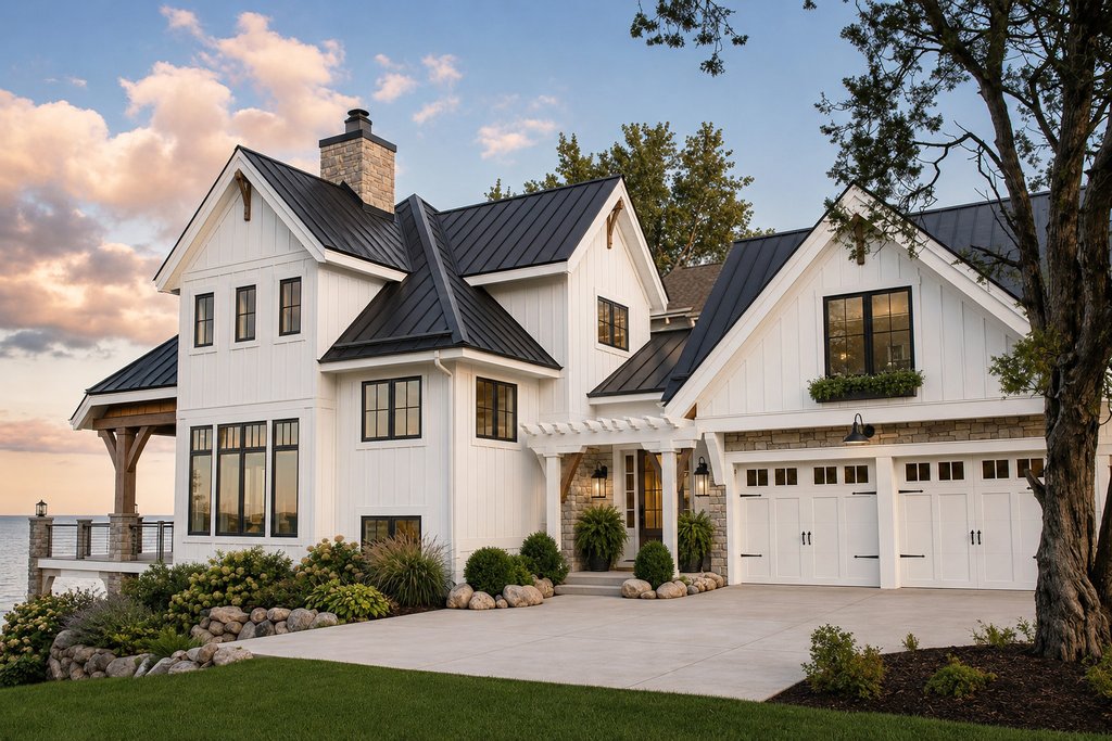 Exterior - Front Elevation 2 for Traditional House Plan #928-411 - 4 bed, 3.5 bath