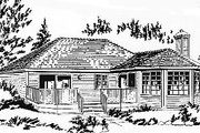 Traditional Style House Plan - 2 Beds 1 Baths 1051 Sq/Ft Plan #18-167 