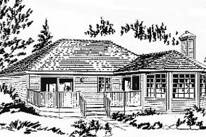 Traditional Exterior - Front Elevation Plan #18-167