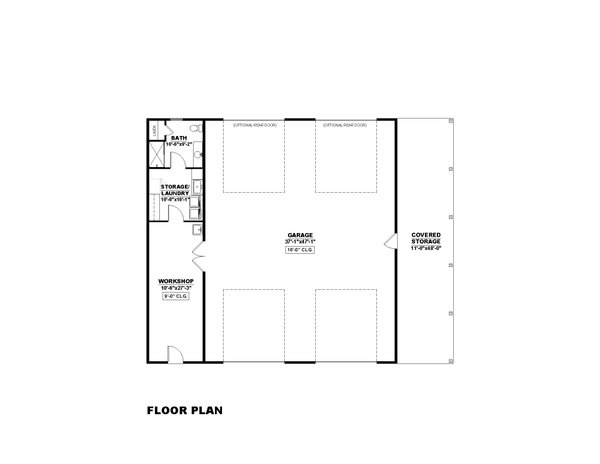 Farmhouse Floor Plan - Main Floor Plan #1117-18