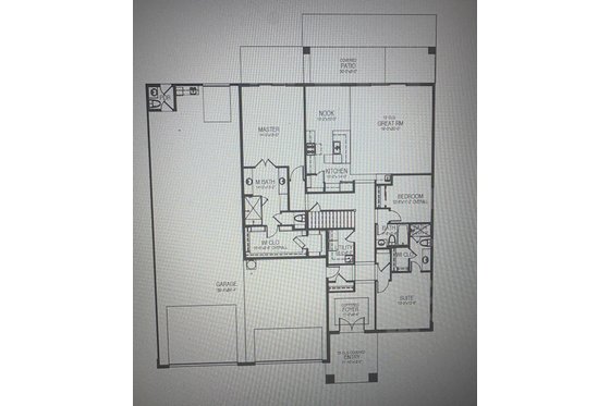Floor Plan - Main Floor for Contemporary House Plan #53-744 - 4 bed, 4.5 bath