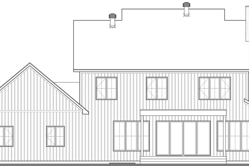 Dream House Plan - Exterior - Rear Elevation for Farmhouse House Plan #23-2735 - 4 bed, 2.5 bath