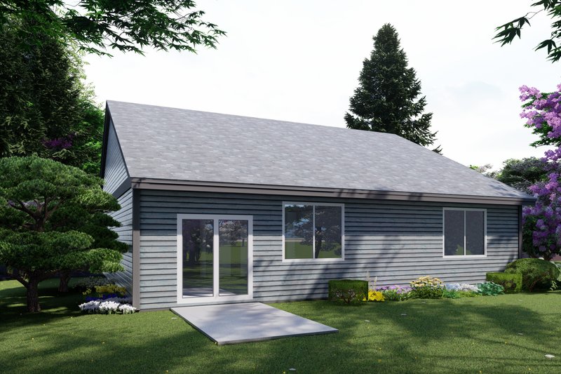 Home Plan - Exterior - Rear Elevation for Craftsman House Plan #53-723 - 3 bed, 2 bath