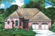 European Style House Plan - 2 Beds 2 Baths 1339 Sq/Ft Plan #20-1395 