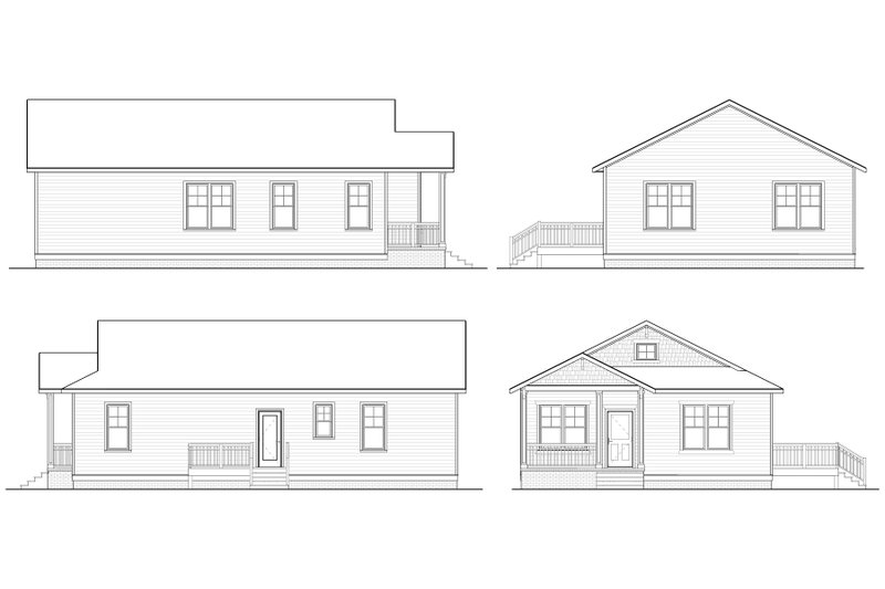 Home Plan - Exterior - Other Elevation for Craftsman House Plan #936-25 - 3 bed, 2 bath