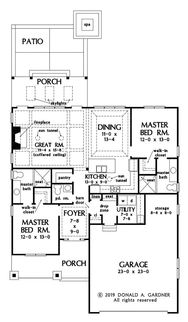 House Plan Design - Cottage Floor Plan - Main Floor Plan #929-1092