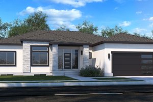 Dream House Plan - Contemporary Exterior - Front Elevation Plan #1073-20