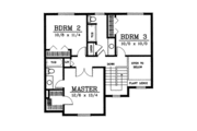 Traditional Style House Plan - 3 Beds 2.5 Baths 1637 Sq/Ft Plan #94-217 