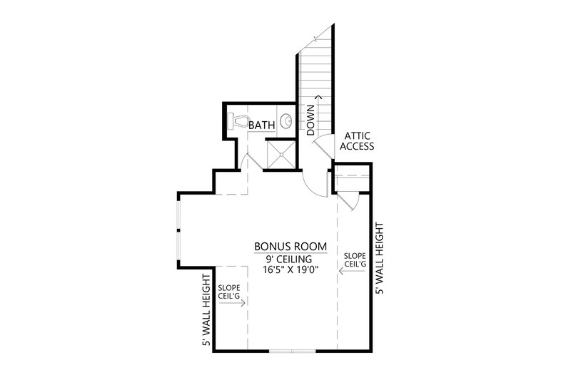 Home Plan - Floor Plan - Upper Floor for Farmhouse House Plan #1074-81 - 4 bed, 3.5 bath