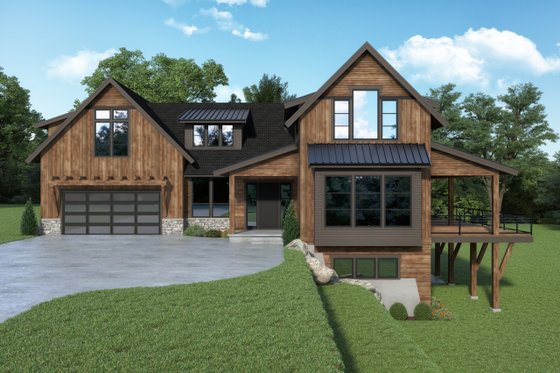 Contemporary Home Plan with Sizable Pantry