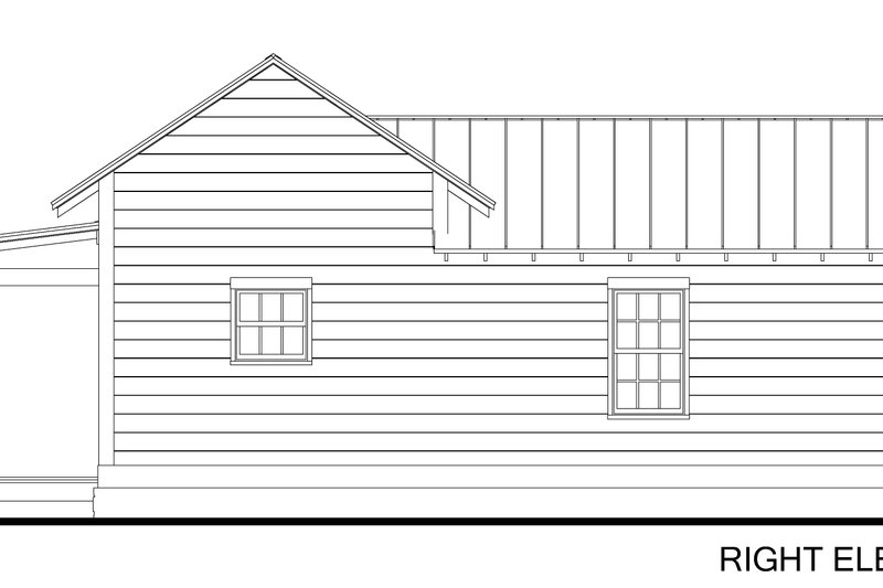 House Plan Design - Exterior - Other Elevation 1 for Cabin House Plan #1058-211 - 2 bed, 2 bath