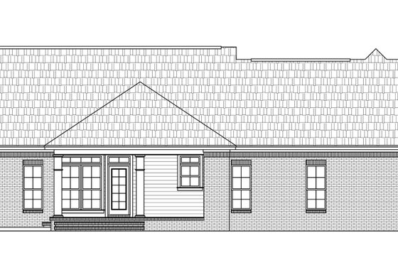 Exterior - Rear Elevation for Farmhouse House Plan #21-514 - 3 bed, 2.5 bath
