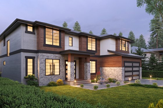 Exterior - Other Elevation for Contemporary House Plan #1066-165 - 5 bed, 4.5 bath