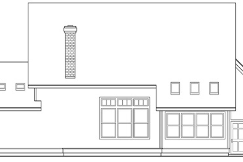 Home Plan - Exterior - Rear Elevation for Farmhouse House Plan #124-193 - 3 bed, 2.5 bath