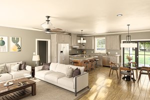 Interior - Entry for Farmhouse House Plan #44-272 - 3 bed, 2 bath