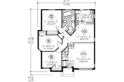 House Plan - 3 Beds 1 Baths 1177 Sq/Ft Plan #25-1029 