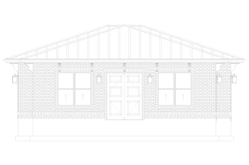House Blueprint - Exterior - Other Elevation for Mediterranean House Plan #1060-499, 0 bath