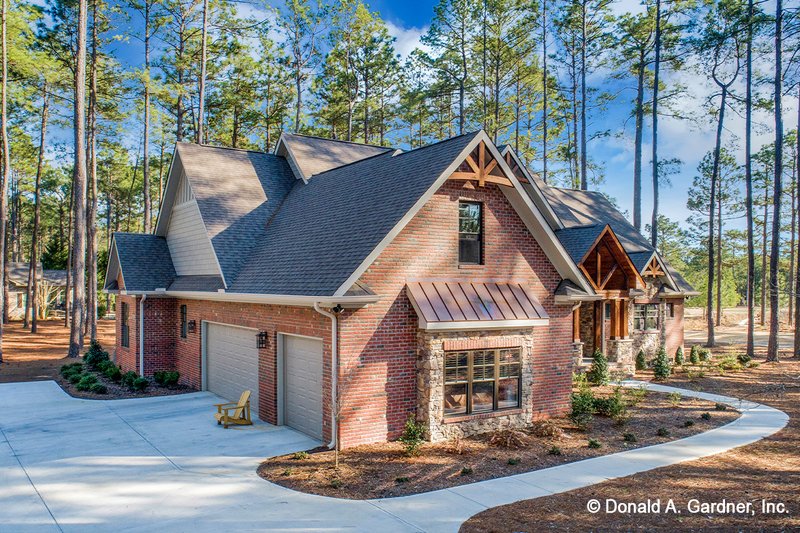 House Design - Exterior - Other Elevation for Ranch House Plan #929-1005 - 4 bed, 3 bath