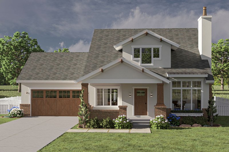 House Plan Design - Craftsman Exterior - Front Elevation Plan #455-339