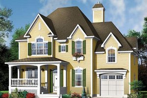 Country Exterior - Front Elevation Plan #23-407