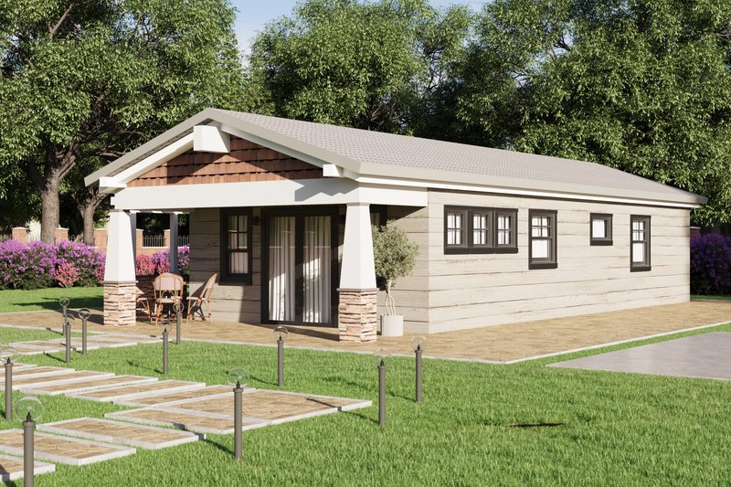 Dream House Plan - Exterior - Front Elevation 3 for Craftsman House Plan #1106-95 - 2 bed, 2 bath