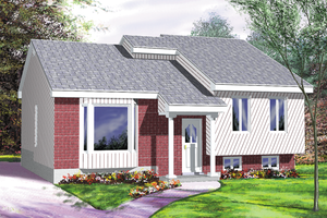 Contemporary Exterior - Front Elevation Plan #25-1067