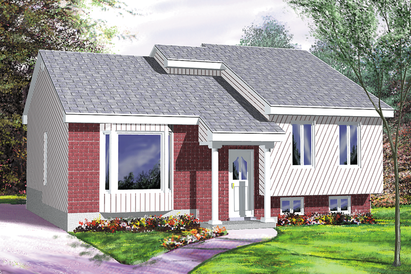 Contemporary Style House Plan - 2 Beds 1 Baths 1037 Sq/Ft Plan #25-1067