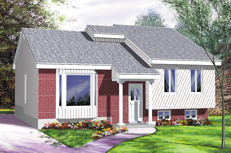 Architectural House Design - Contemporary Exterior - Front Elevation Plan #25-1067