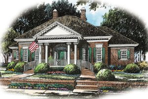Colonial Exterior - Front Elevation Plan #429-5