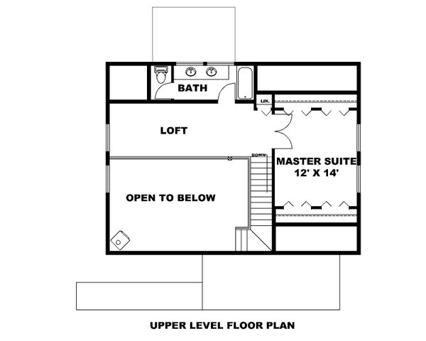 Dream House Plan - Traditional Floor Plan - Upper Floor Plan #117-972