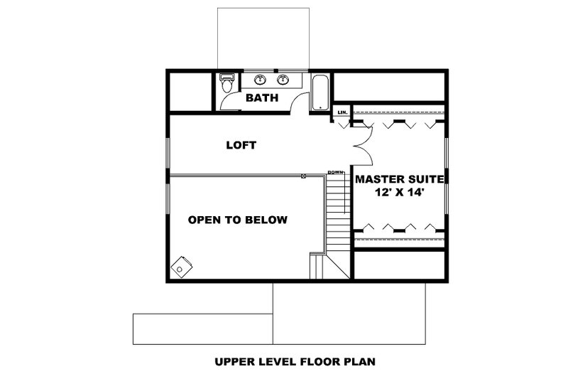 Dream House Plan - Floor Plan - Upper Floor for Traditional House Plan #117-972 - 3 bed, 3 bath