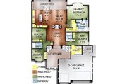 Mediterranean Style House Plan - 4 Beds 3 Baths 2152 Sq/Ft Plan #24-235 