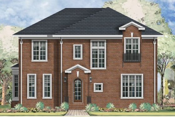 Exterior - Front Elevation for Traditional House Plan #424-292 - 4 bed, 3.5 bath