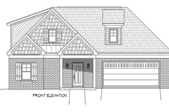 Exterior - Front Elevation 3 for Country House Plan #932-259 - 3 bed, 2 bath