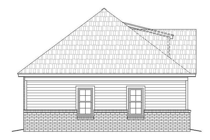 Dream House Plan - Exterior - Other Elevation for Craftsman House Plan #932-26 - 2 bed, 2 bath