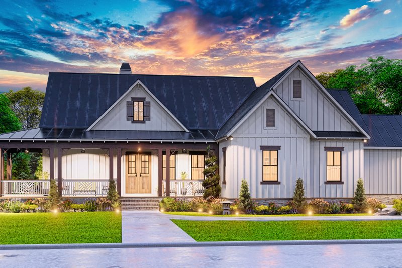 House Plan Design - Exterior - Front Elevation 8 for Farmhouse House Plan #54-575 - 3 bed, 2.5 bath