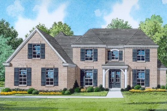 Exterior - Front Elevation for Traditional House Plan #424-373 - 4 bed, 3.5 bath