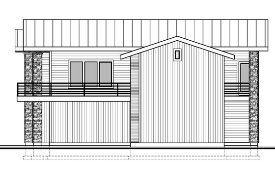 Exterior - Other Elevation 1 for Contemporary House Plan #1073-38 - 3 bed, 2.5 bath