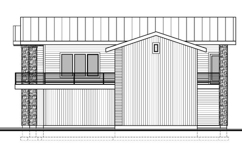 Dream House Plan - Exterior - Other Elevation 1 for Contemporary House Plan #1073-38 - 3 bed, 2.5 bath