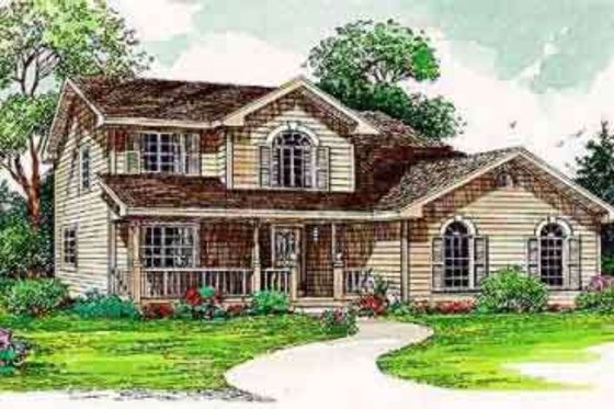 Exterior - Front Elevation for Traditional House Plan #116-193 - 4 bed, 2.5 bath