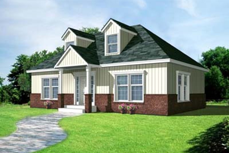 Cottage Style House Plan - 2 Beds 1 Baths 1000 Sq/Ft Plan #100-403