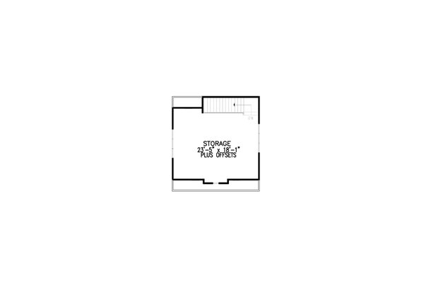 Craftsman Floor Plan - Upper Floor Plan #54-545