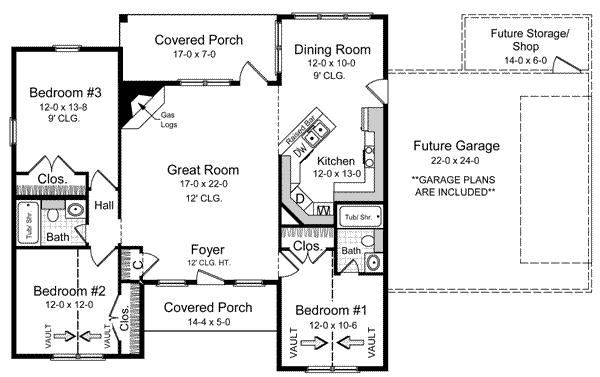Home Plan - European Floor Plan - Main Floor Plan #21-129