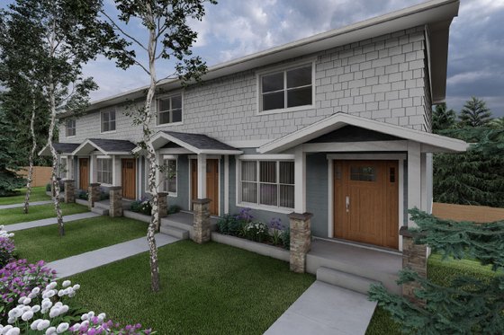 Exterior - Other Elevation for Craftsman House Plan #126-280 - 2 bed, 1.5 bath