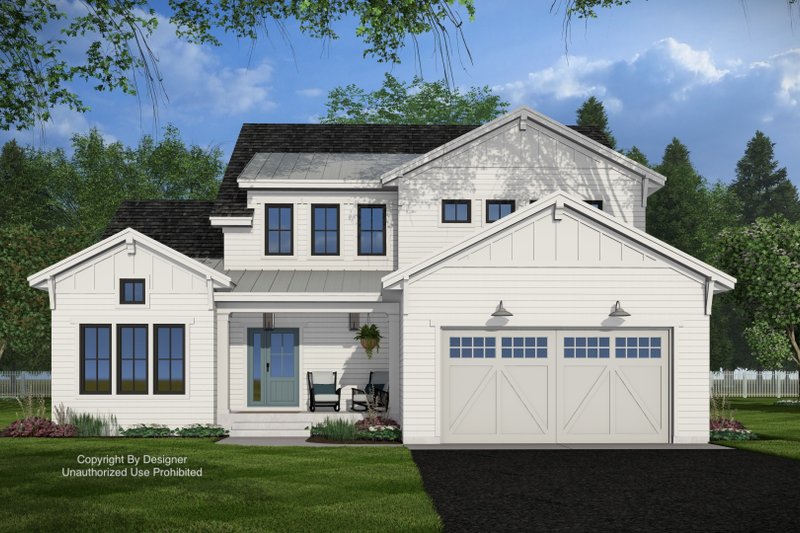 Dream House Plan - Exterior - Front Elevation 3 for Farmhouse House Plan #51-1425 - 4 bed, 3.5 bath