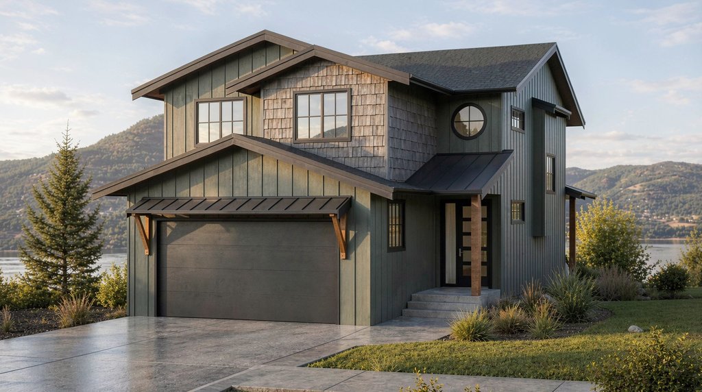 Exterior - Front Elevation 2 for Farmhouse House Plan #1100-114 - 3 bed, 2.5 bath