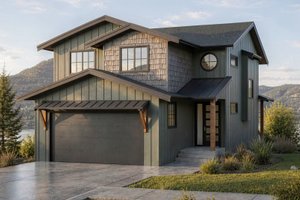 Home Plan - Exterior - Front Elevation for Farmhouse House Plan #1100-114 - 3 bed, 2.5 bath