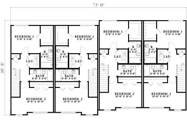 Home Plan - European Floor Plan - Upper Floor Plan #17-1172